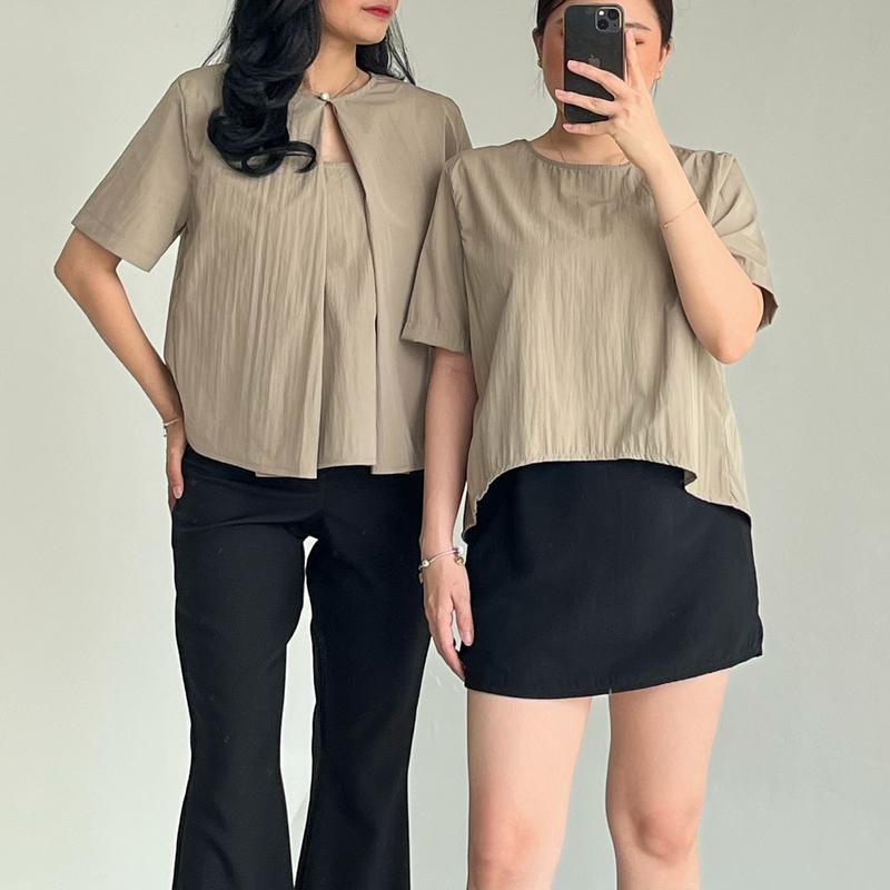 [Tutuloph] Nora Blouse | Atasan Wanita | Top| ALL SIZE - BIG SIZE 0