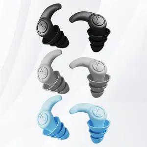 Earplug Silikon untuk Tidur Peredam Suara Nyaman/Earplug 3 Lapis Earplug Silikon Nano Peredam