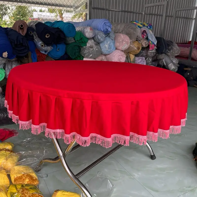KHĂN TRẢI BÀN TRÒN 50 -60 :KHĂN TRẢI BÀN TRÒN VẢI THUN,KHĂN TRẢI BÀN TRÒN 1M2