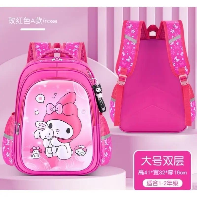 ￼Balo Kuromi 3D balo học sinh tiểu học balo cho bé gái - CHỐNG GÙ, CHỐNG NƯỚC, SIÊU NHẸ, SIÊU BỀN 2