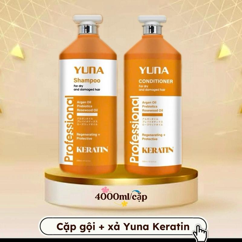 (2000ml) Dâu gội, dầu xả Yuna chăm sóc tóc hư tổn, phục hồi đa tầng, bền màu tóc, hương thơm sang dịu - Hàng chính hãng Nữ Dưỡng Tóc daugoi cap  Trà Women Women Trà