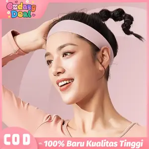 Headband Sport Wanita Pria Premium Bandana Olahraga Headband Yoga Sweatband Universal Cool