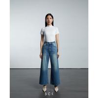 Gambar BCK - Celana Wide Leg Jeans Highwaist Wanita 8/9 Danika - Vintage Bio Blue.12, 32 dari Bck Denim Kota Administrasi Jakarta Utara 5 Tokopedia