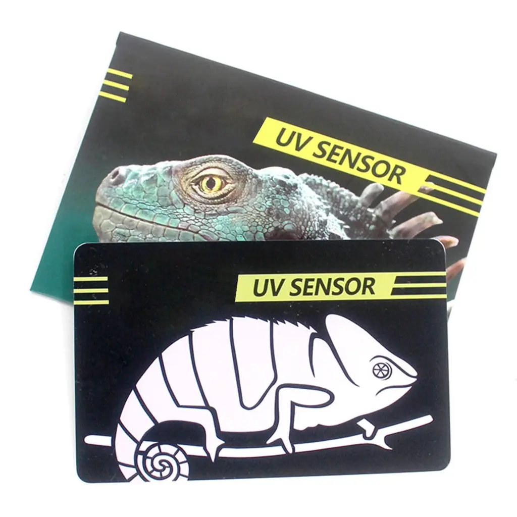 Reptile UVB Light Lamp Bulb Test Card UV Tests Paper Reptiles Terrarium Lamp Life Effective Tester Meter Pet Supplies