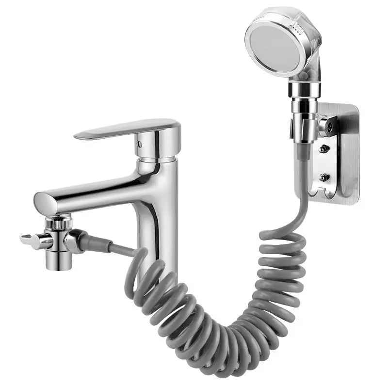 Dây sen, dây xịt ruột gà xoắn lò xo nhựa PU kéo dãn 1.5m dùng cho hệ thống vòi sen, vòi xịt vệ sinh 7