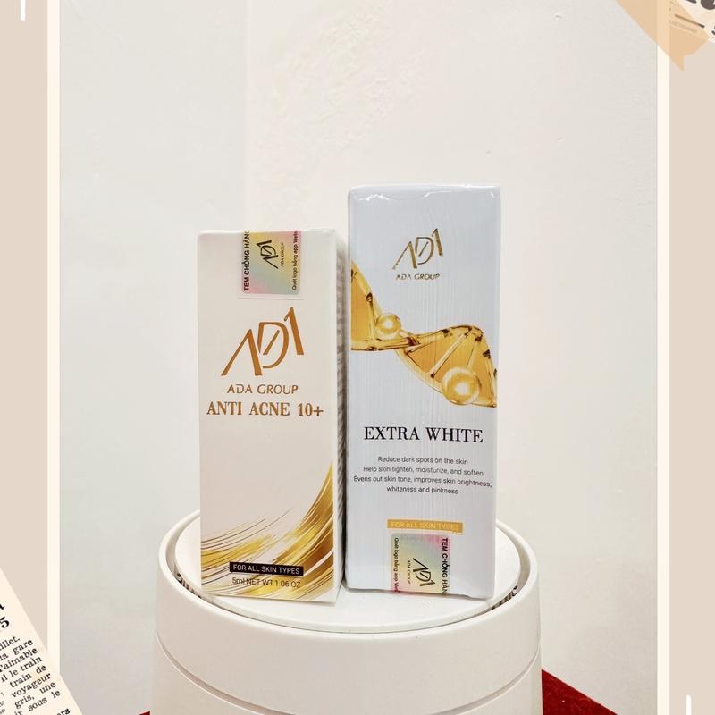 ADA GROUP - COMBO DÀNH CHO DA MỤN, THÂM Giảm Mụn Làm Đẹp Da Chăm Sóc Da serum mun chodamun phục dưỡng kem tri trị ezanic duong