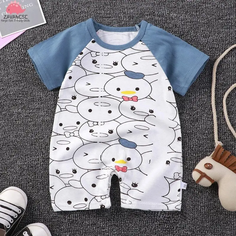 ZAVANESE SETELAN BAJU BAYI JUMPER IMPORT BB002 Katun Perempuan Lengan Cewek 8
