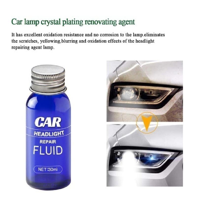 Product Introduction of Car Headlight Repair Fluid Scratch Yellowing Lens Polishing Cleaning Restoration Kit 30/50ml 43