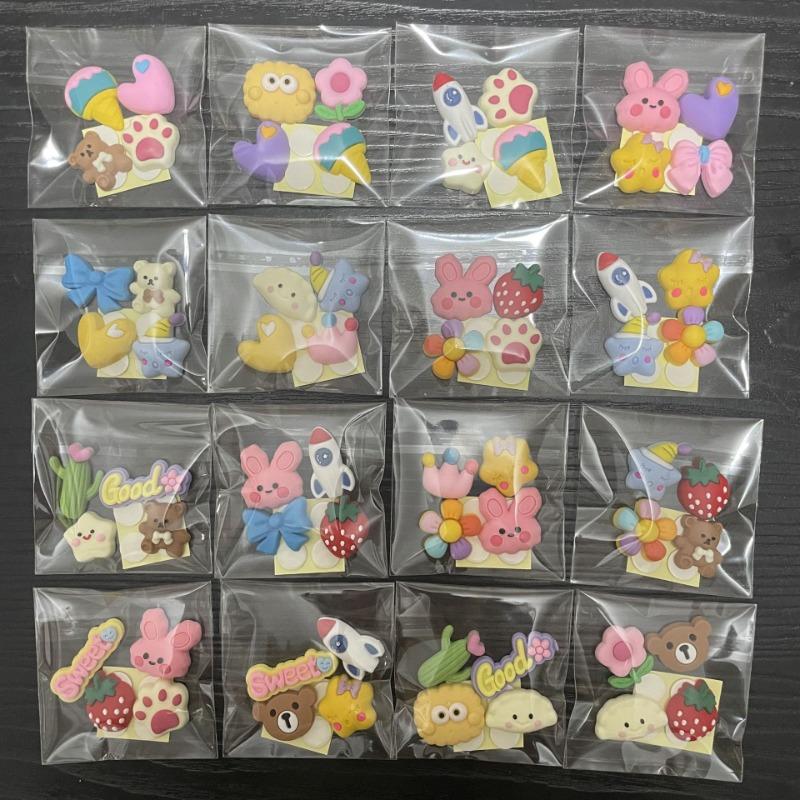 【COD】Stiker Cangkir Air 2D + 3D, Stiker 3D, Stiker Cangkir Termos Boneka 3D, Gesper Resin 3D, Stiker Telepon Kulkas DIY Paper Stationery 2
