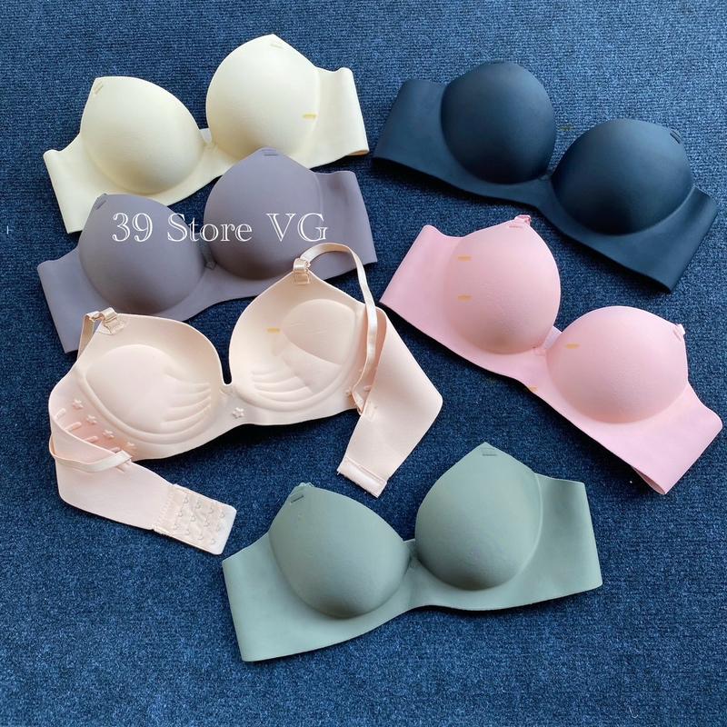  Combo 3 Áo Nâng Ngực Đệm Dày 6cm Mút Mềm Êm Ái Không Gọng Áo Su Đúc Nâng Ngực Căng Tròn Tạo Khe Tốt 