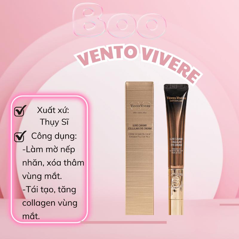 Kem Dưỡng Da Vùng Mắt Vento Vivere Thụy Sĩ - 20g