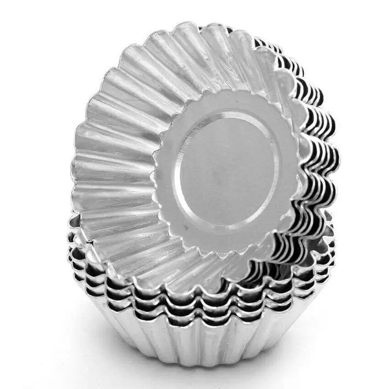 (20 pcs) Cetakan Kue Pie Stainless Soes Sus Terang Bulan Pai Mini 4