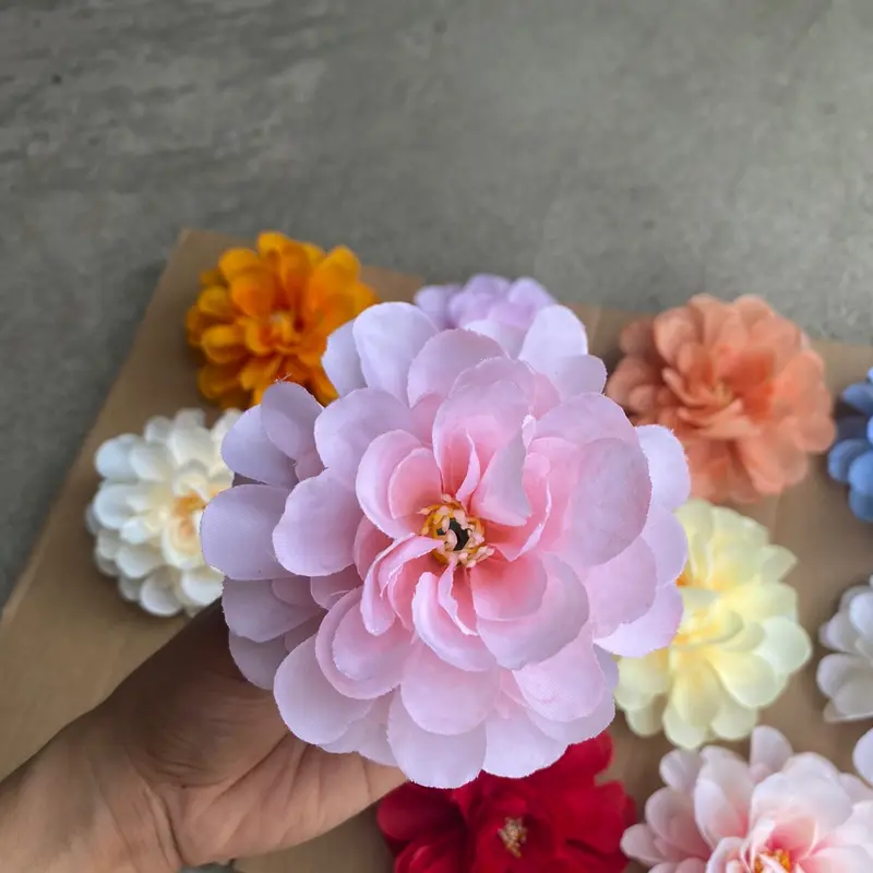 đầu bông cúc mặt trời to 10cm - hoa trang trí hộ quà - oản tài Lộc- cổng cưới - studio 4