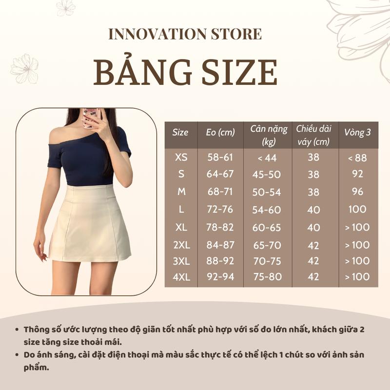 Chân Váy Chữ A Thêu Con Ong Cạp Lưng Cao BIG SIZE Chất Kaki Mềm Cao Cấp TA-88 Nữ Women Kem | BigBuy360 - bigbuy360.vn