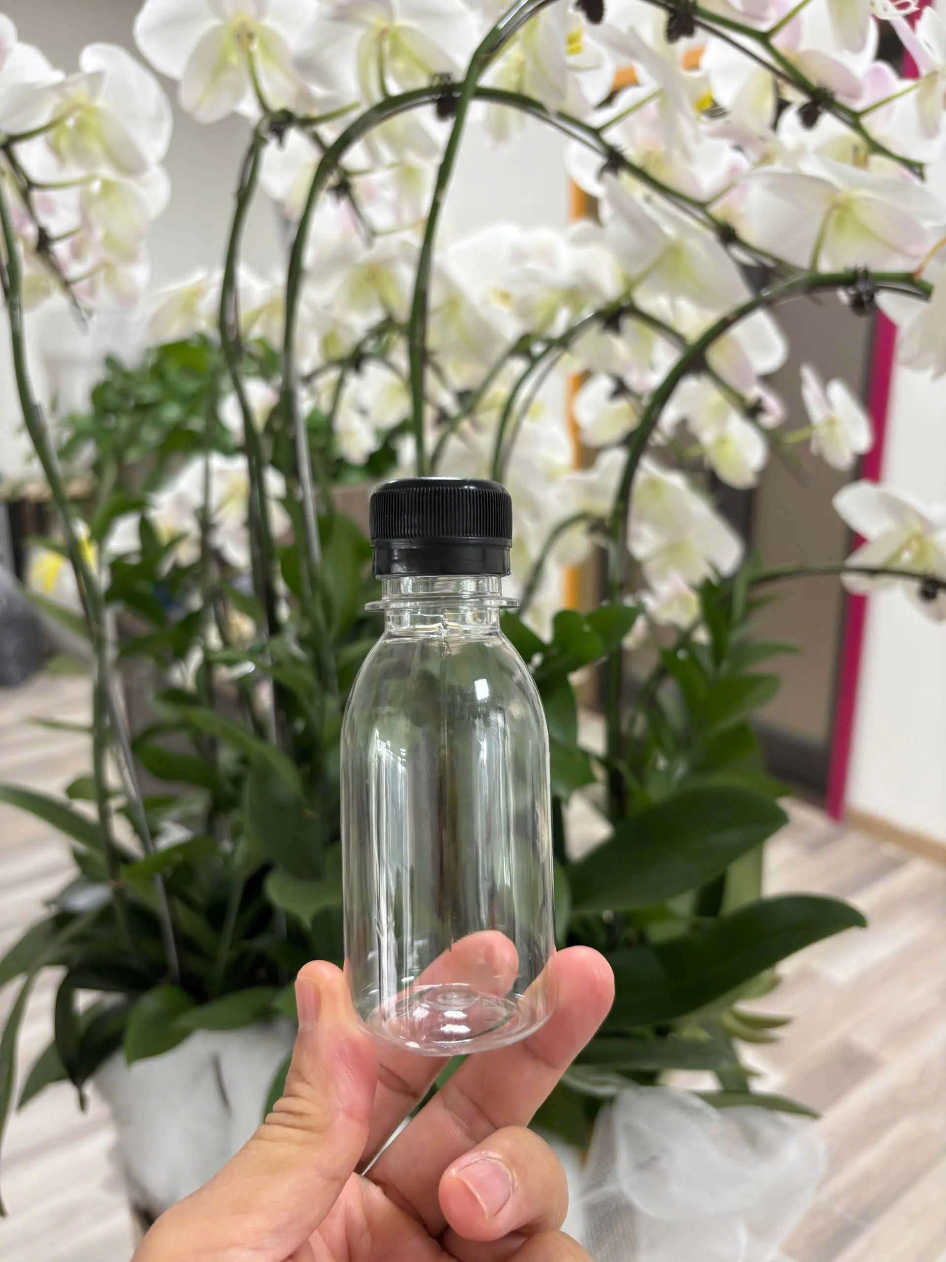 Chai PET dung tích 110ml dáng tròn nhựa nguyên sinh không chưa BPA an toàn cho sức khỏe