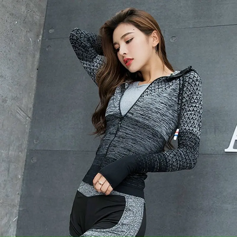 Áo Khoác Nữ Vải Dệt Kim Mền Mát Hàng Quảng Châu Loại 1 Ôm gọn Ôm gọn Top Jacket Đen 0