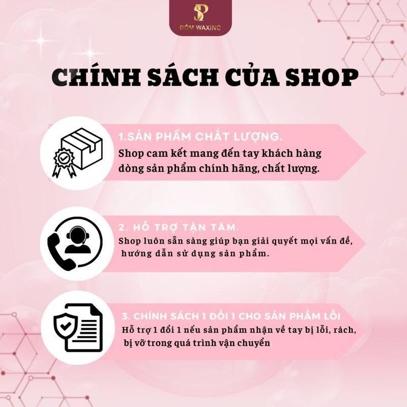 [CHE TÊN SP]Sáp Wax Lông Nóng Đốm Waxing wax lông nách, wax tay chân, sáp wax bikini, sáp wax toàn thân siêu bám lông 3
