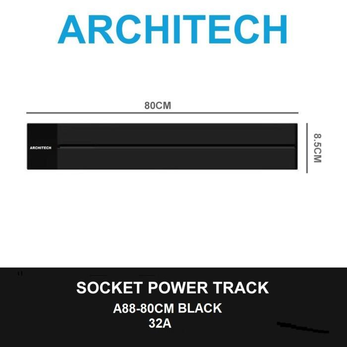 Gambar ARCHITECH  Stop kontak track rel Interior rumah/Power Track Socket 80 cm dari ARCHITECH INDONESIA Kota Administrasi Jakarta Utara Tokopedia