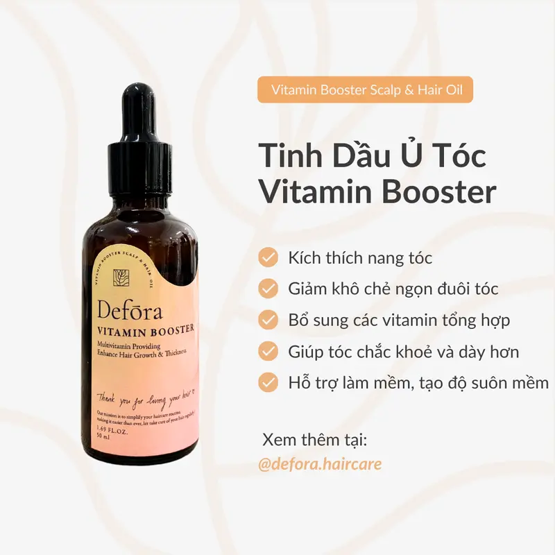 Tinh Dầu Ủ Dưỡng Tóc Vitamin Booster | Vitamin Booster Scalp & Hair Oil Women Vitamin C Vitamin E  Chăm Sóc Tóc 2