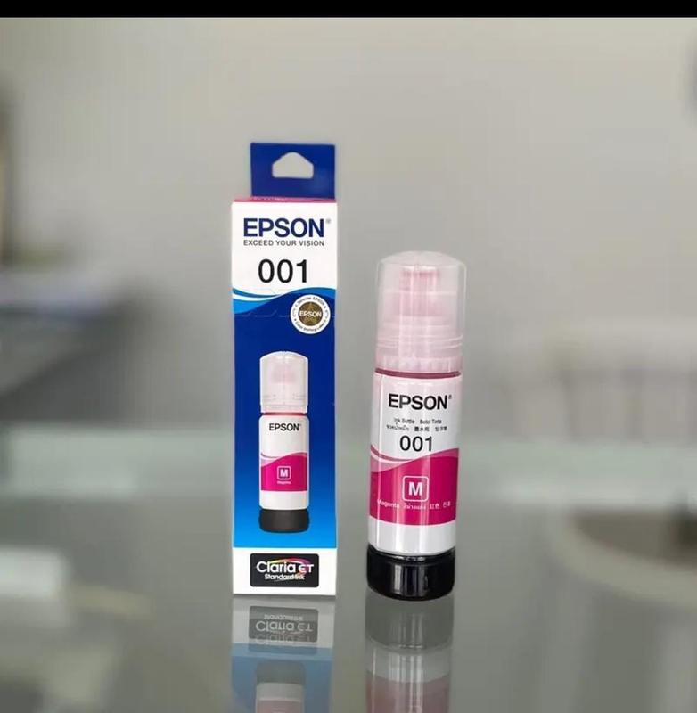 Tinta Epson 001  Original  - For L4150 L6160 L6170 L6190 T03Y Tinta Cair Botol 70 ml Toner Black 4