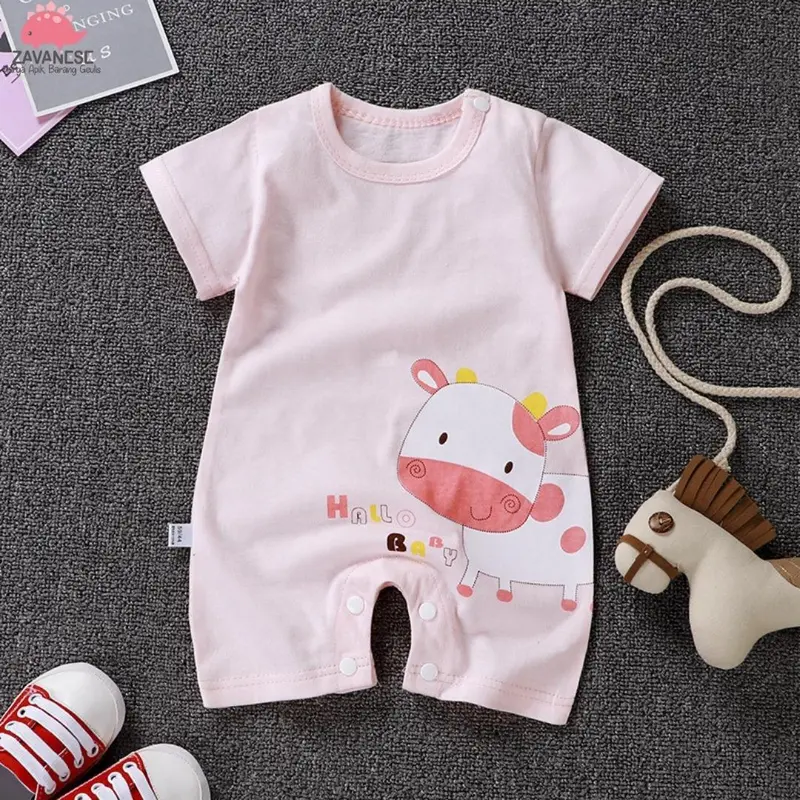 ZAVANESE SETELAN BAJU BAYI JUMPER IMPORT BB002 Katun Perempuan Lengan Cewek 4