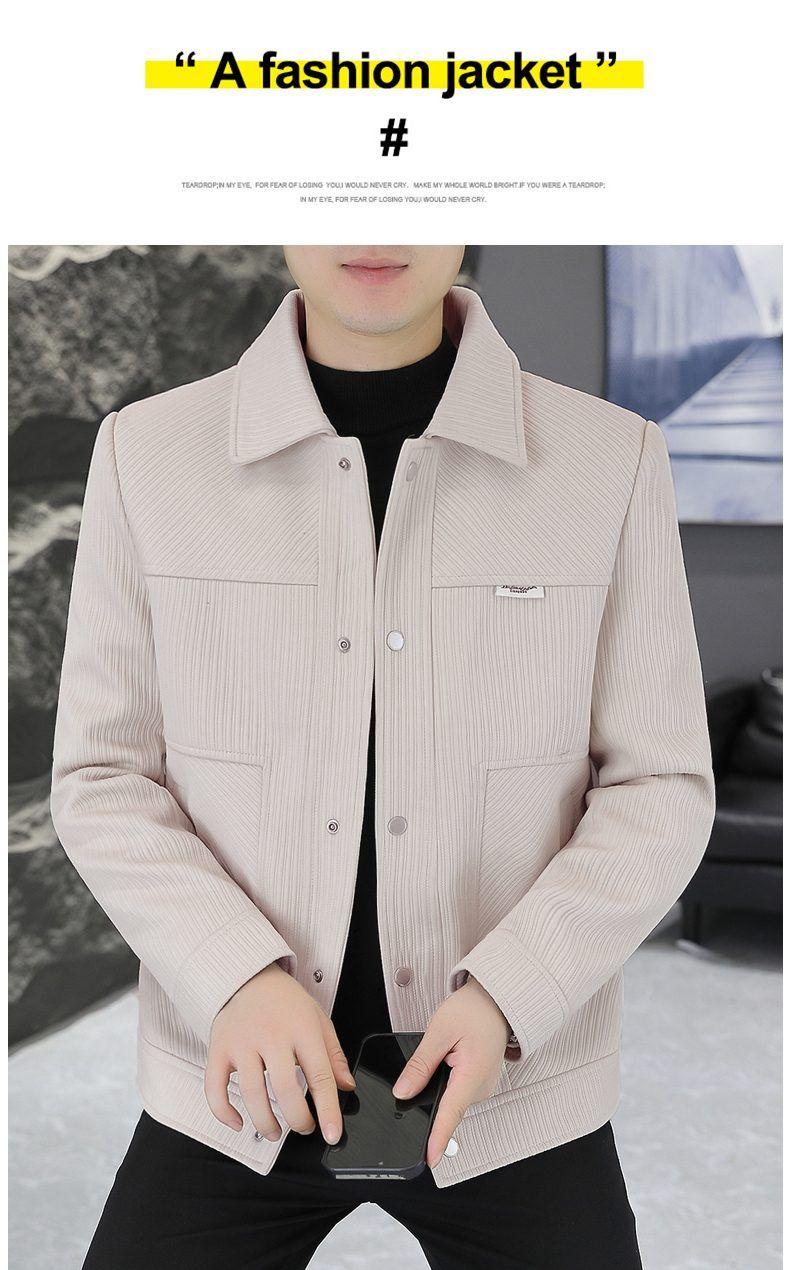 Product Introduction of 2024 Autumn New Korean Men's Jacket Trendy Wild Slim Fit Handsome Casual Jacket 9