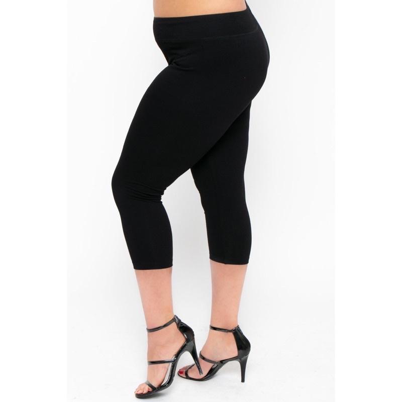Legging pendek 3/4 Standart - Legging Spandex Licin Fit Lembut Nyaman Wanita 5