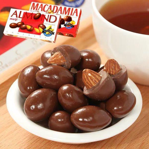 Socola Bọc Hạnh Nhân Meiji Almond, Chocolate Almond Nhật Bản 1