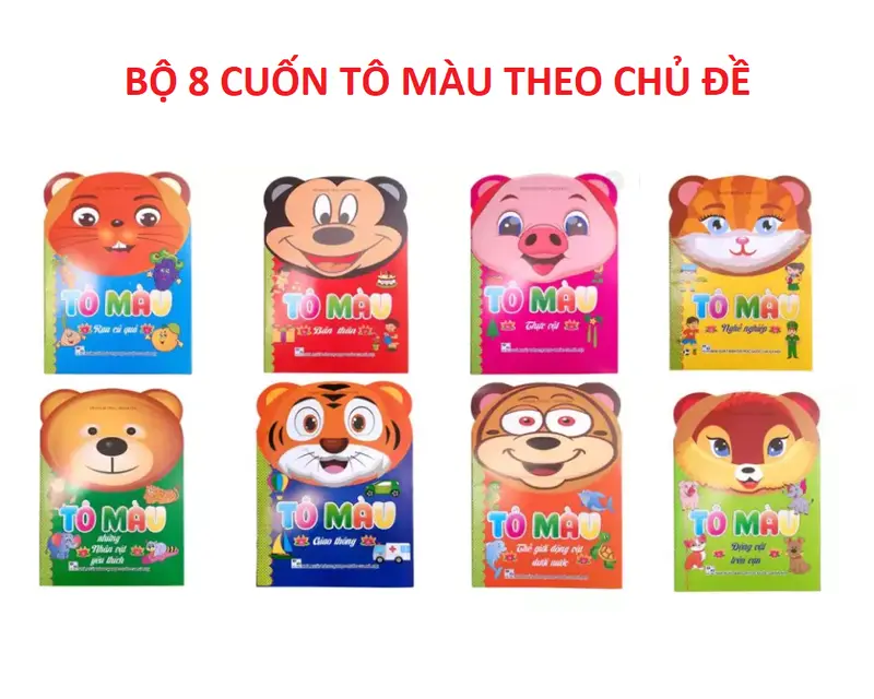 Bộ Sách Tô Màu Sáng Tạo Nhiều Chủ Đề 2-6 Tuổi 1