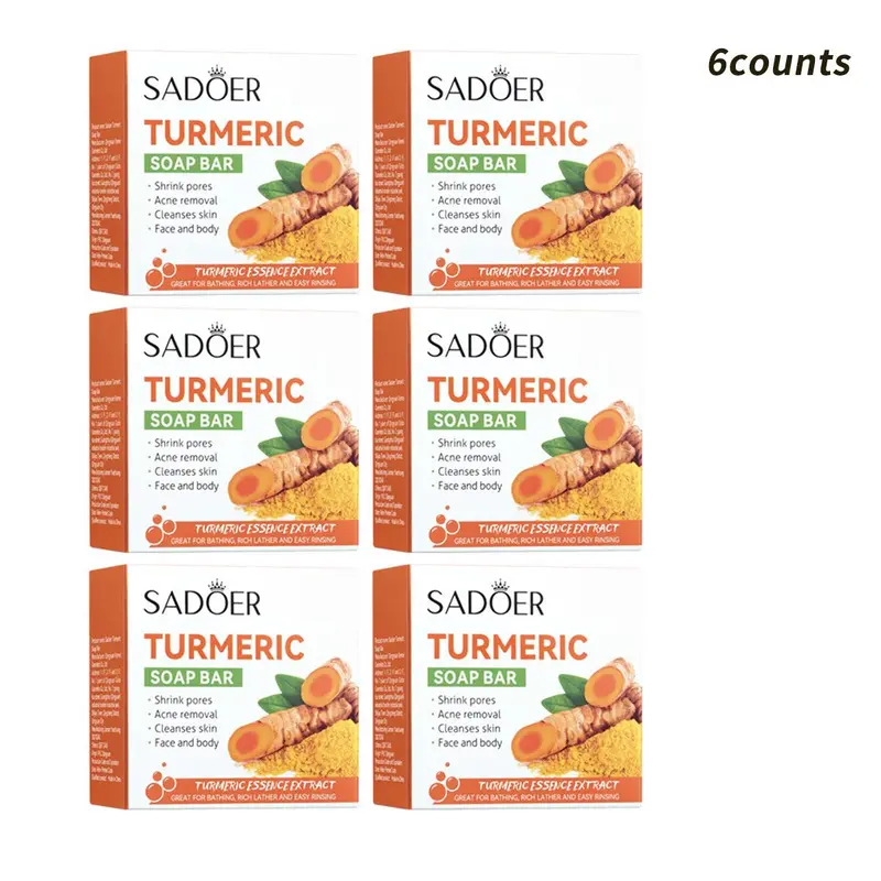 Turmeric Soap Bar, Natural Turmeric Soap Bar, Exfoliating Soap Bar for Body Wash & Soap, Body Care Product for Women & Men, Christmas Gift 4
