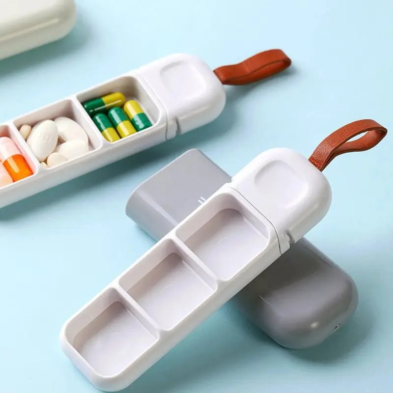 Hộp đựng thuốc chia 3 ngăn tiện lợi 4