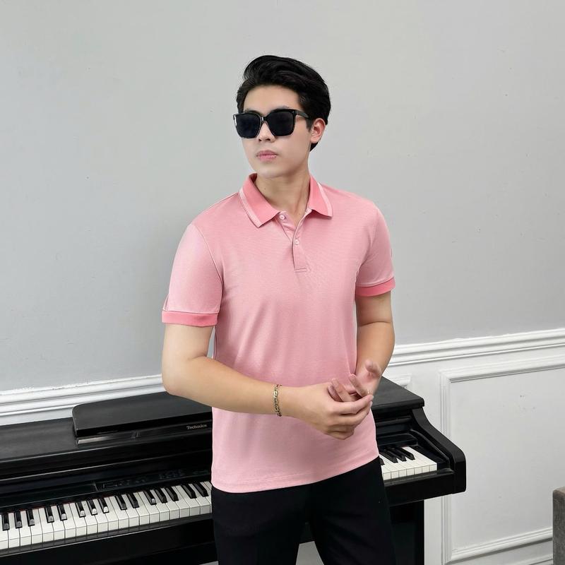 Áo Polo Nam Cotton VIFA Phối kiểu mới sang xịn mịn Menswear Shirt Có Cổ Pique Tay Ngắn  trang nhã áo trắng aopolonam dep