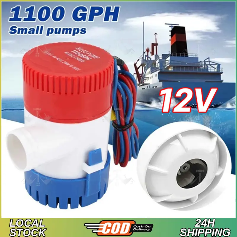 KAOLALI Bilge Pump 1100GPH 12V Boat Bilge Pump, 29mm (1-1/8) Hose Submersible Low Noise Electric Marine Bilge Sump Water Pump for Boat Yacht KAOLALI Bilge Pump 1100GPH 12V Boat Bilge Pump, 29mm (1-1/8) Hose Submersible Low Noise Electric Marine Bilge Sump Water Pump for Boat Yacht