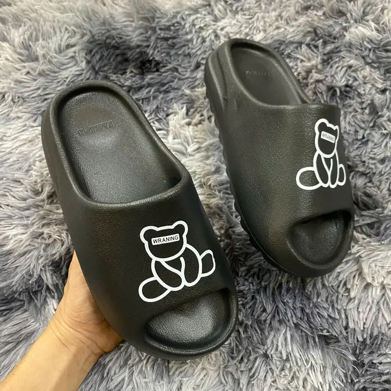 Dép Bánh Mì, Dép Quai Ngang Nam Nữ 3 Màu Vân Nhám Đế Cao, Dép Thời Trang TH 999 Slipper DéP 2