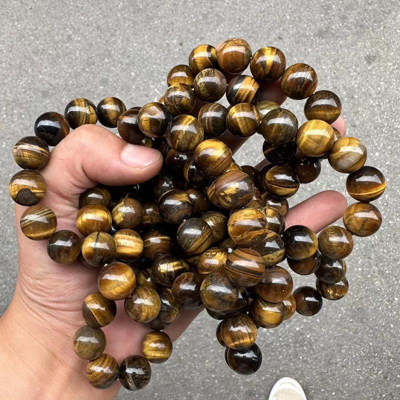 Product Introduction of Handmade Gem Semi Precious Gemstone 6mm Round Beads Stretch Bracelet 7 "Unisex 1