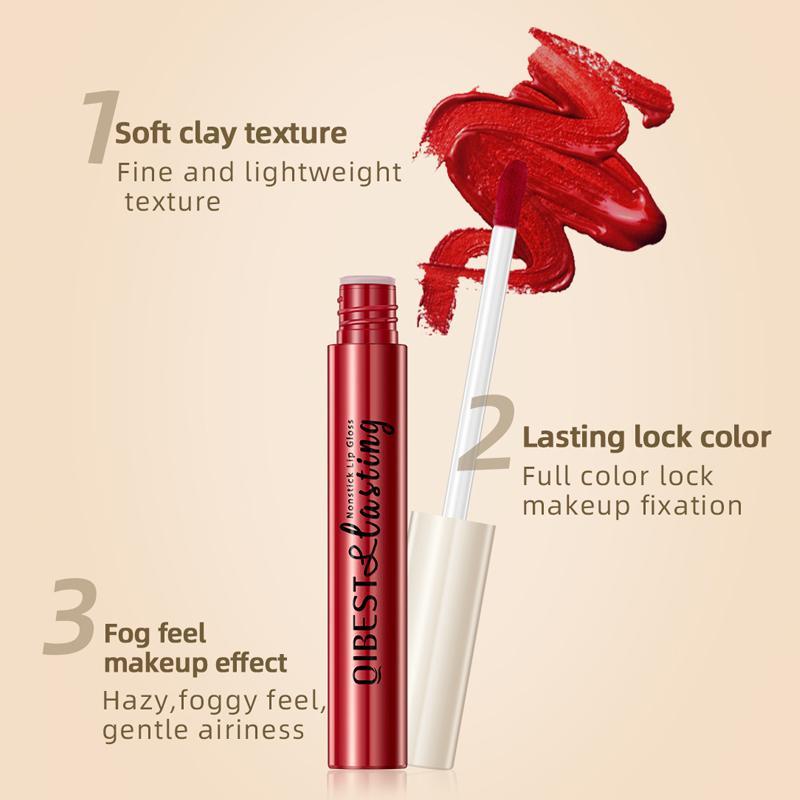 Product Introduction of Non-stick Cup Long Lasting Matte Lipstick, Velvet Matt Finish Lip Gloss, Easy Coloring Lip Stick for Girls & Women Makeup, Music Festival Makeup Supplies 17