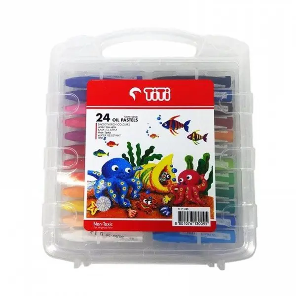 Promo Crayon  Jayko/Titi 24 oil pastels krayon Titi 24 Isi 24 Warna Murah 1