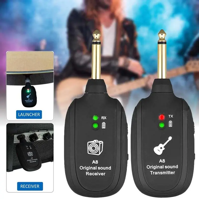 KEEP MOTION UHF Wireless System Gitar Transmitter Receiver - A8 0