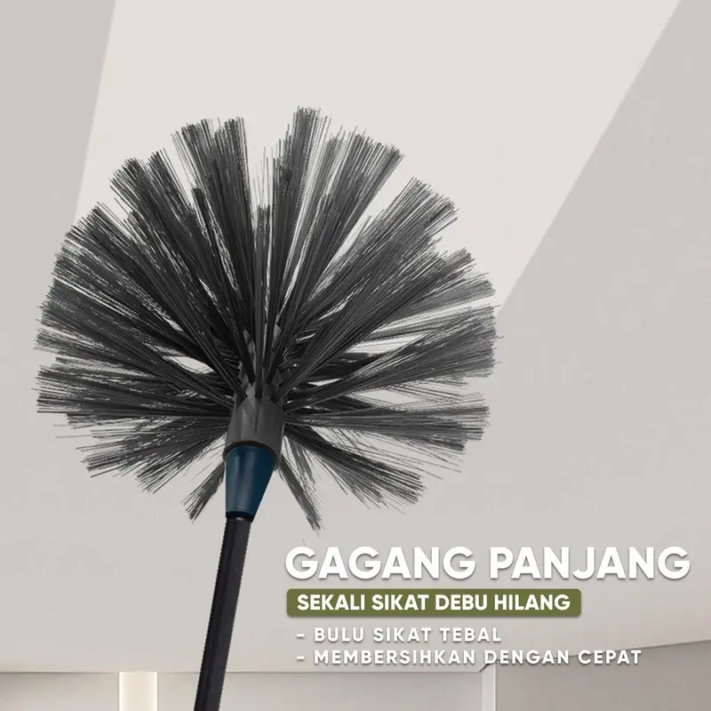 Sikat Sapu Pembersih Langit Plafon Rumah tembok Kemoceng Plafon Sawang Sarang Laba-Laba Debu Panjang Adjustable GK 3