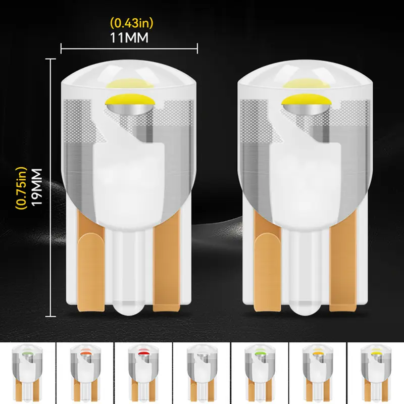 Bóng đèn COB ô tô, DE T10, Nội thất LED vòm, Pha lê trong suốt, Đèn đọc sách, Đèn biển số, Đèn tín hiệu, # 473132 8