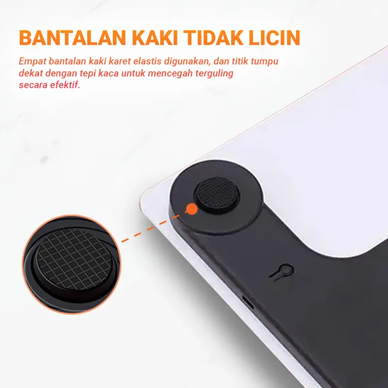 Timbangan Badan Digital Finito 180kg SCALE KACA 27X27CM 3