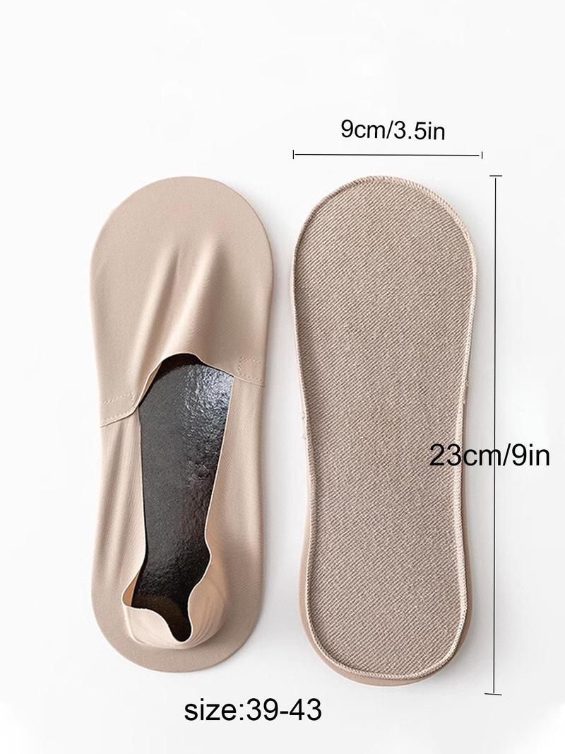 Product Introduction of Men's Solid Invisible Socks, Anti-slip Breathable Comfortable Socks for Daily Wear, Multi-pack Casual Socks for Men 5