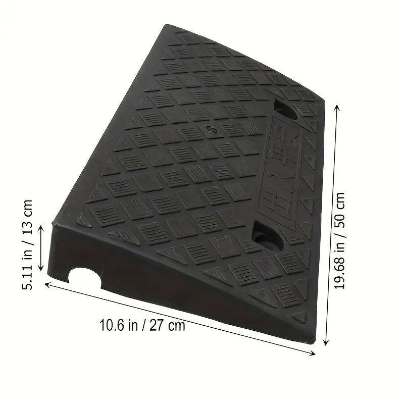 Portable Car Ramp, Front Location Threshold Ramp for Lawn Mowers, Cars, Wheelchairs, and Pets with Bolt Hole Fixing, Car Accessories 1
