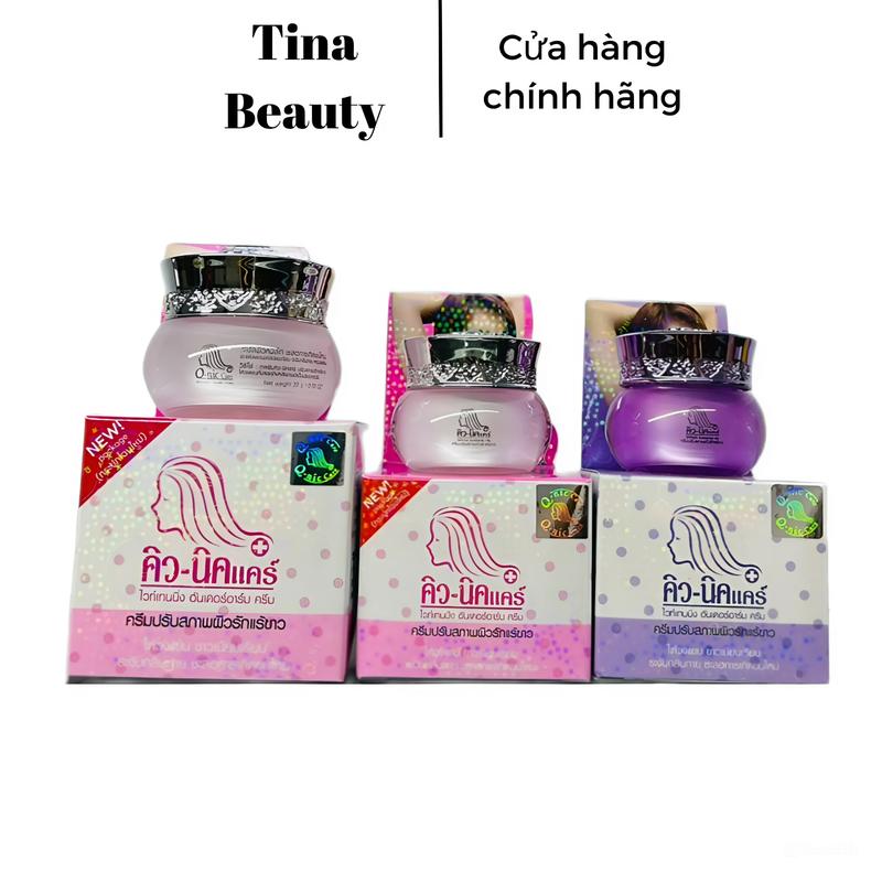 Kem Qnic Màu Tím Màu Hồng Thái Lan Dùng Cho Body Giúp Cải Thiện Thâm Sạm và Mùi Cơ Thể