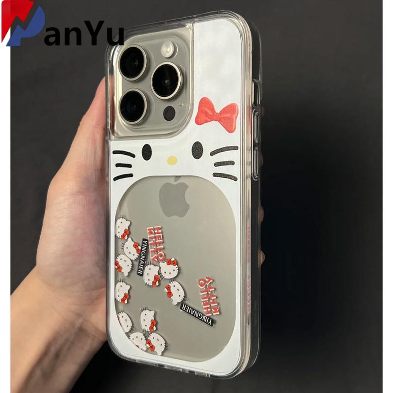 Product Introduction of Ốp Điện Thoại Cát chảy, Thiết Kế Miệng Lớn Di Động, Hello kitty iphone 15 / 16, Thích Hợp Cho Apple 14pro Và 13, Nữ, Bộ 12, [Yêu Cầu Panyu] 6