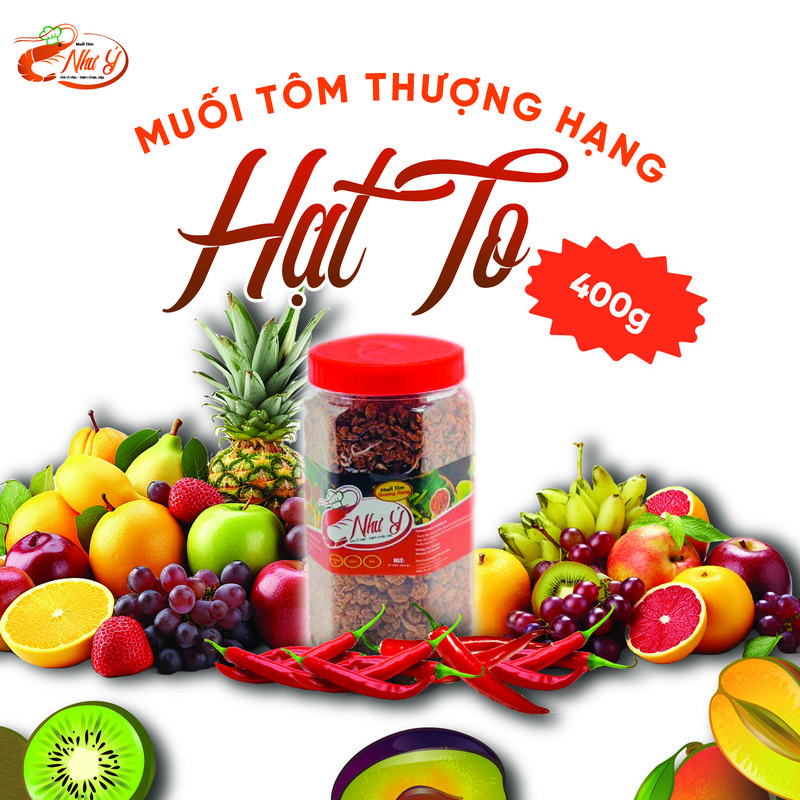 MUỐI TÔM NHƯ Ý - LOẠI HẠT CAY - 400G Gia Vị Bột
