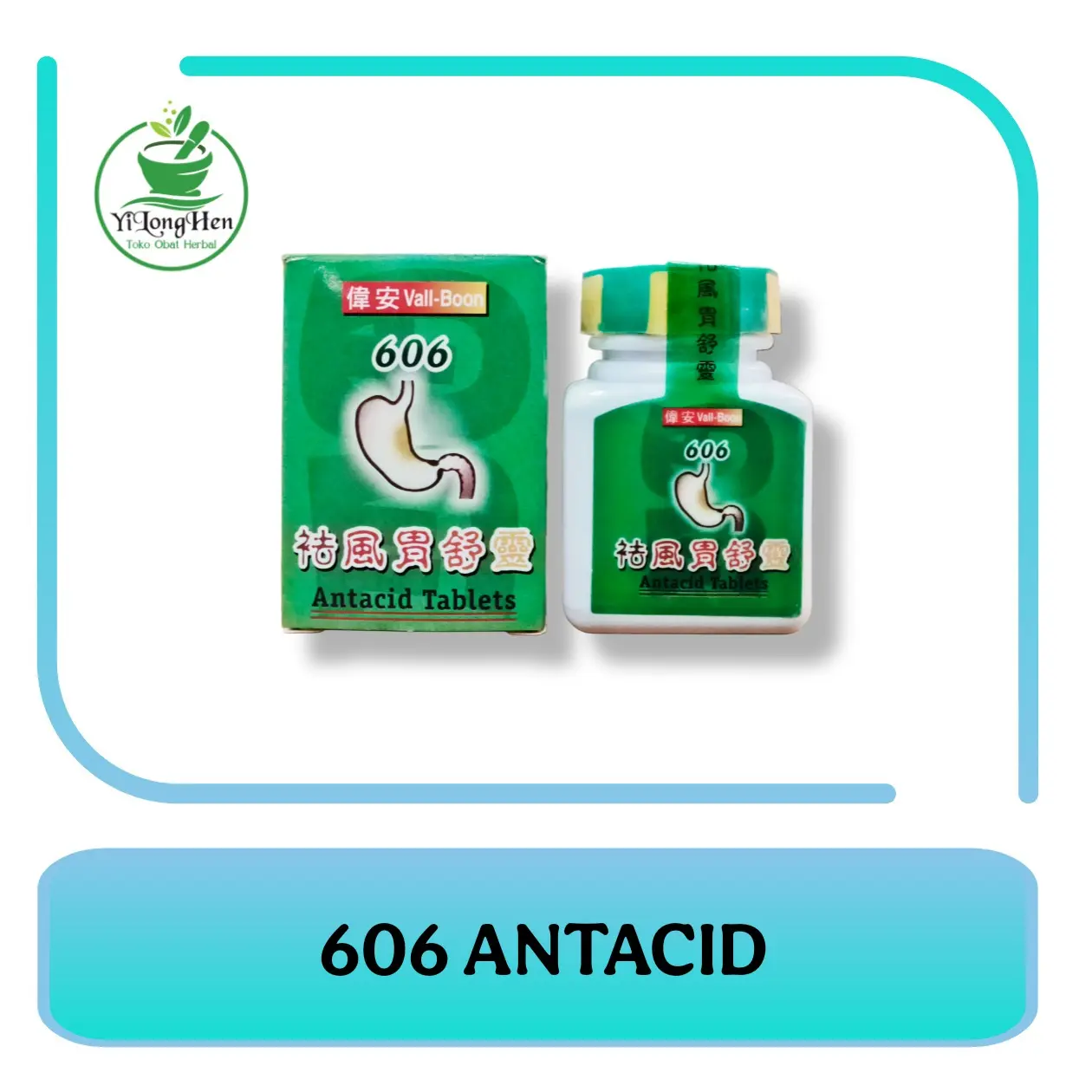 606 Antacid Tablets  Vall Boon Obat Lambung Maag Gastritis