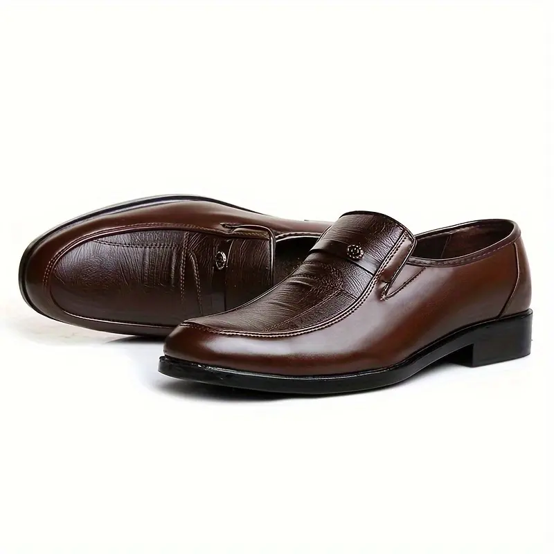 Fashion Men Dress Shoes Slip on Business Style Classic Men Formal Shoes Solid Male Work Shoes for Men Designer 6