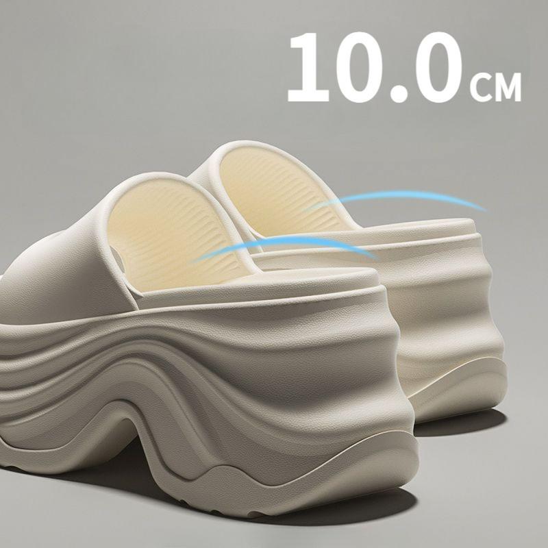  Dép Tăng Chiều Cao Đế Dày 10CM Hàng Mới Về Dành Cho Nữ Dép Cao Gót Ngoài Trời Không Trơn Trượt Dép Đi Trong Nhà 