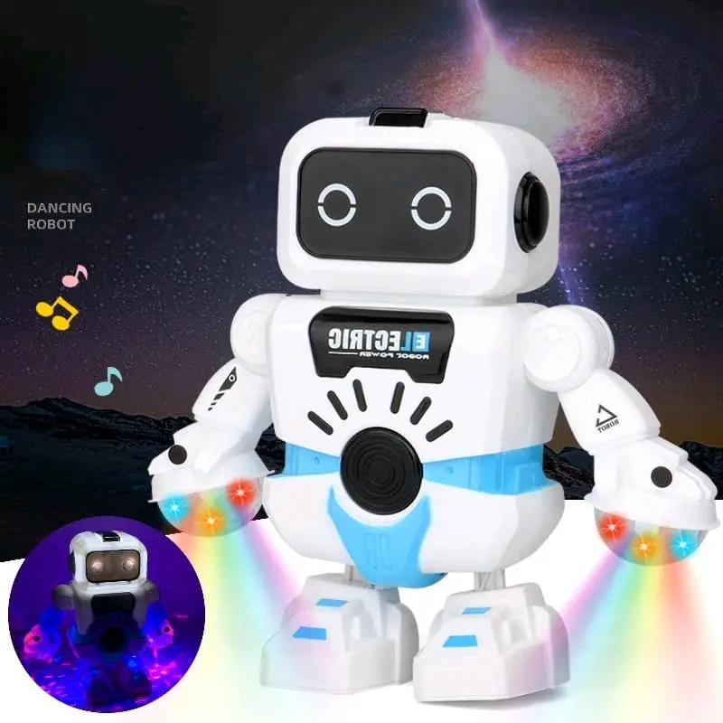 COD Robot menari baru, robot mainan listrik luar angkasa, mainan lampu musik robot listrik baterai plastik bergerak  toys  control remote